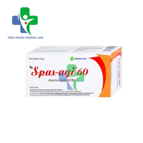 Spas-Agi 60 Agimexpharm - Hỗ trợ điều trị bệnh đau túi thừa của ruột kết